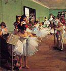 Edgar Degas The Dance Class II painting